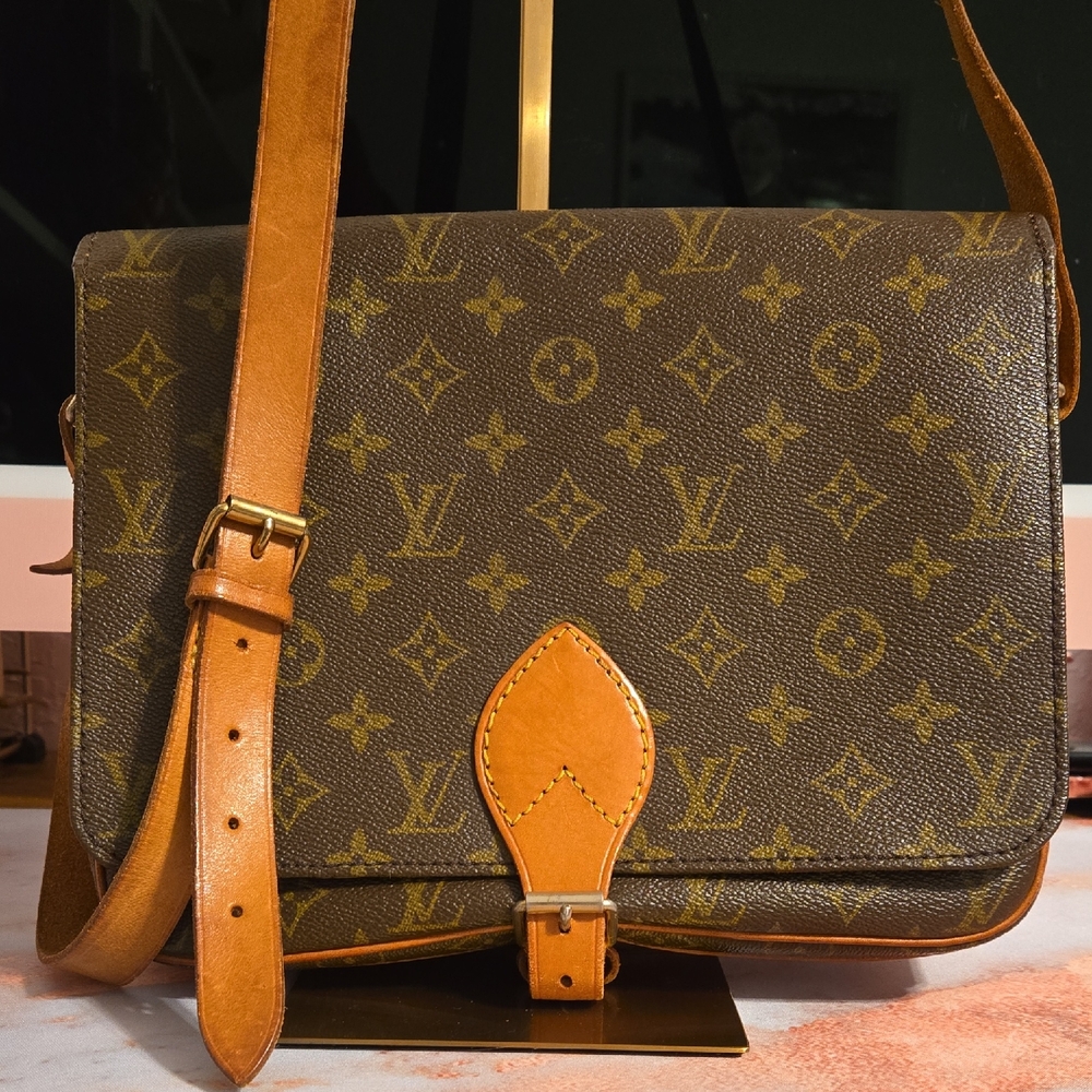 Louis Vuitton Brown Monogram Cartouchiere Bag
